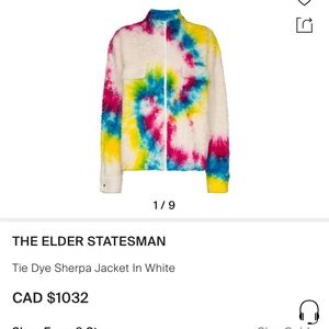 The elder statesman tiedye sherpa thermal
